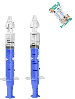 Nasendusche, 2 Stück Baby Nasendusche, Nasenspüler, 10 ml Professionelle Nasenspülung, Nasenspüler für Babys, Wiederverwendbar, Tragbar (Blau)