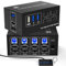 KVM Switch 4 PC 2 Monitore HDMI + DP Port - KVM Switches für 4 PC 2 Monitore, Unterstützt bis zu 8K@60Hz und 4K@120Hz, für Laptop und Desktop