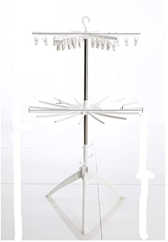 Stendibiancheria Stendibiancheria/Stendibiancheria Multifunzionale Multistrato Stendibiancheria a Forma di Ombrello, Stendino da Pavimento Pieghevole Stendibiancheria Pieghevole (Size : 2 Tier)