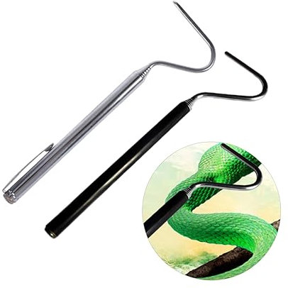 BESPORTBLE 2St Reptilienhaken schlangenhaken Schlangenfanghaken Reptilienzange Werkzeughaken Haken zum Fangen von Reptilien Reptiliengreifer Schlangenwerkzeug Zubehör zum Fangen von Reptilien