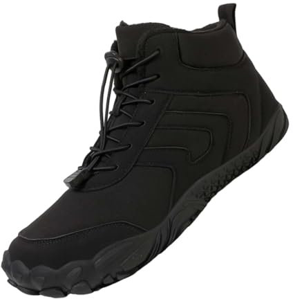 generisch Zapatos descalzos para mujer, invierno, zapatos descalzos para hombre, trekking, zapatos de senderismo, puntera ancha, minimalistas, al aire libre, zapatos descalzos de invierno para mujer y