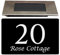 Housics Personalised House Sign with Solar Light | Made from Composite Aluminum – Fully Durable and Waterproof Plaque | Custom with Any Door Number & Street Name