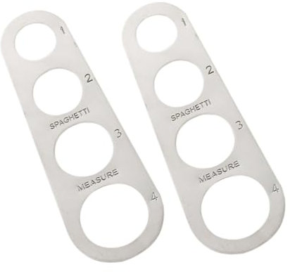 Milisten 2piezas Herramienta De Medición De Espaguetis Medidor De Pasta Inoxidable Control De Porciones