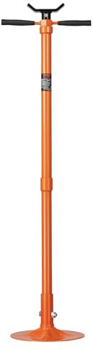 VEVOR Cavalletto per Sollevamento da 3/4 T Supporto per Sollevatore, Sollevamento da 1340 a 1930 mm Vite Filettata Autobloccante, Martinetto a Palo con Maniglia Rotante Montata su Cuscinetto