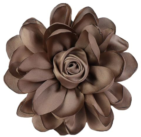 LJRPUPY Broche grande con diseño de rosas, broches de solapa, broches de flores, bodas, fiestas, bailes, banquetes, para mujer, accesorios de ropa, One Size
