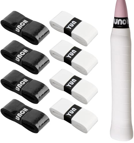 AYHYHLJZJ 8 Unidades Overgrip Tenis, Grip Raqueta Tenis Antideslizante, Overgrip Padel Antisudor, Cinta Raqueta Tenis y Grip Pala Padel, Grips Padel para Raquetas de Tenis, Bádminton y Más