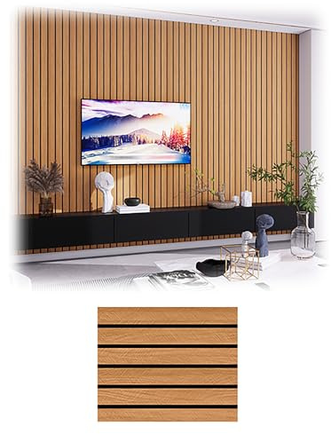 Self-Adhesive 3D Wood Grain Wall Panels, Peel and Stick PVC Wall Cladding for Waterproof Brick Effect TV Background, Ceiling Tiles(B,60x300cm)