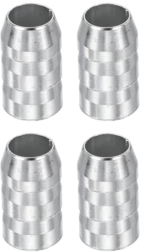 QUARKZMAN 4 Pezzi Cuneo Rotondo Per Manico Di Ascia 14 Mm Esteso Cunei Di Sicurezza In Metallo Per Manico Di Ascia Martello A Unghia Bastone Argento