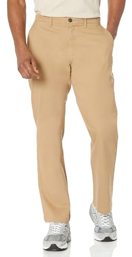 Amazon Essentials Men's Classic-Fit Casual Stretch Chino Pant, Mushroom Brown, 36W x 28L