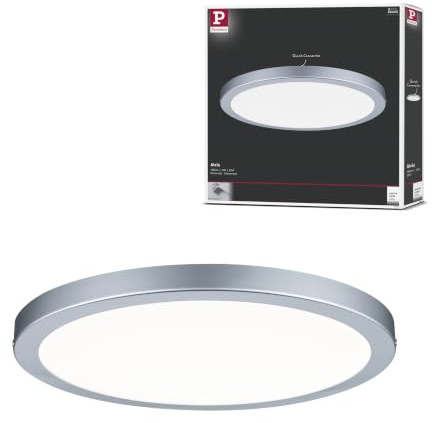 Paulmann 70934 LED Panel Atria rund inkl. 1 x 19 watt taklampa krom matt taklampa plast vardagsrumslampa 4000 K