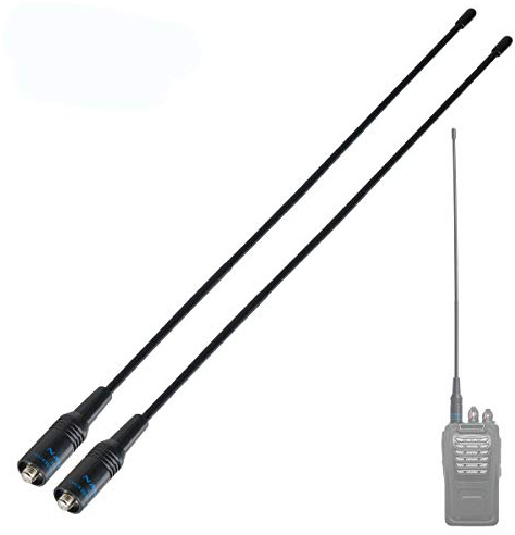 Songway Antenna 15inch Dual Band UV VHF/UHF 144/430MHz Antenna SMA-F Female, Compatible with Baofeng UV-5R UV-82 BF-888S Walkie Talkie Ham Radio,2 Pack