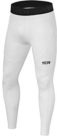 TCA Pojkar Pro Performance Kompressionsleggings Termisk baslager Tights - Vit, 8-10 år