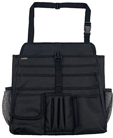 ECWKVN Car Seat Organiser – Front & Back Seat Storage Bag for Passengers – Laptop Holder & Van Seat Tidy – Adjustable Strap, Water-Resistant