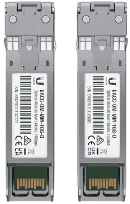 Modulo ricetrasmettitore Ubiquiti SFP (Mini-GBIC) - 10GbE - LC multimodale - fino a 300 m (confezione da 2)