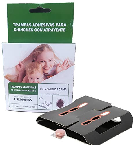 PLAGAS ONLINE Trampas para Chinches Kit 5 uds | con atrayente y Sin Biocidas