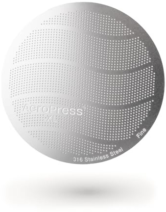 AeroPress XL Stainless Steel Reusable Filter, AeroPress Metal Filter, Premium 316 Stainless Steel Filter for AeroPress XL Coffee Maker, Washable, Earth-Friendly, 1 Pack, 1 Filter