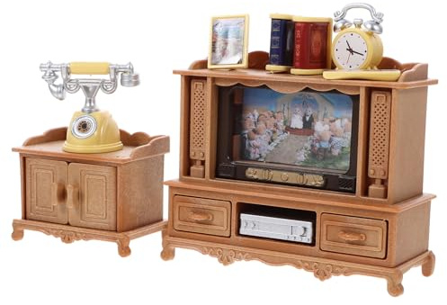 Toyvian Meubles Miniatures pour Maison de Poupée, Mobilier de Salon à Assembler, 1 Ensemble en Plastique, Réaliste et Réutilisable pour Jeux D’Garçon et Filles