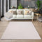 the carpet Cosy kuschelig Warmer Fellteppich, weich und elegant, waschbar und Fußbodenheizung geeignet, Öko-Tex Zertifiziert, Beige, 120 x 170 cm