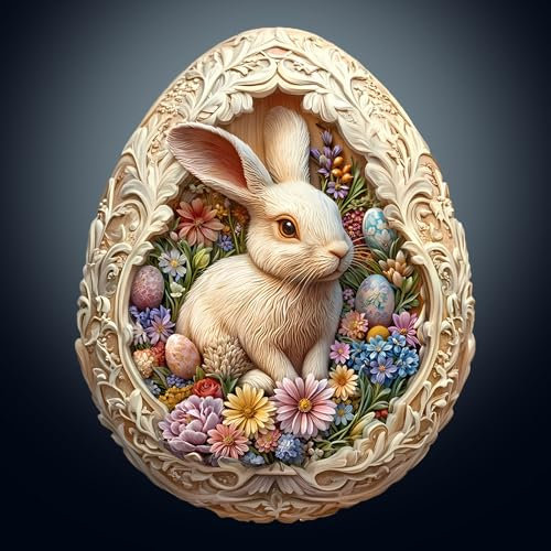 KaayeeWood Holzpuzzle Erwachsene,200 Teile Heiliges Licht Höhle Holz Puzzle,Einzigartige Wooden Puzzle Mit Box Aus Holz Geburtstagsgeschenk für Erwachsene und Kinder (Eierschalenwelt Ostern, M)