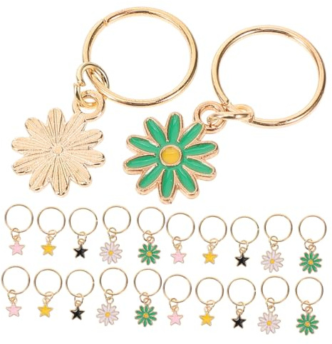 Homoyoyo 25 Pezzi Anelli Per Con Treccia Dread Anelli Dorati Piccoli Gioielli Con Treccia Carini Gioielli Per Con Treccia Per Perline D'Argento Per Ciondolo