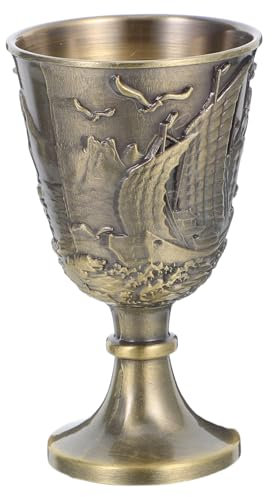 Alipis Elegante Copa De Vino Vintage Con Grabado Intrincado. Cáliz Multifunción Para Vino Tinto, Licor Y Celebraciones Festivas.