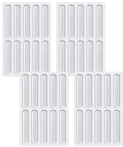 SUBTAVIK 40 st Möbelstopper, genomskinliga silikon, självhäftande dämpare, 6,3 cm, för skåpluckor och möbler