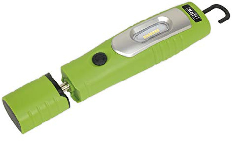 Sealey Led3602G Rechargeable 360? Inspection Lamp 7 SMD + 3W Led Green Li-Ion