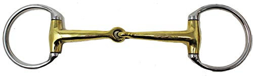 SS rame 12,7 cm bocca English western Eggbutt Snaffle Horse bit briglia Tack 35189