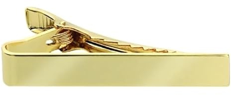 Hero's Pride Traditional Tie Bar - Metal Tie Clips for Men - Designed for Law Enforcement Uniforms - 2 x 5/16 - Gold-Color