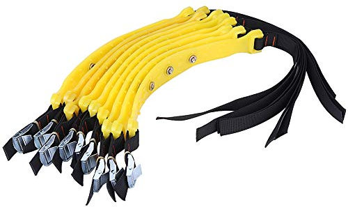 10 pz Calze Neve Auto 185-225 mm, Catene da Neve Catena Auto Pneumatico Antiscivolo Cavi Regolabili Catene da Neve Universali per Pneumatici Invernali per Auto, Camion, SUV