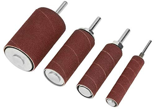 Ensemble de ponceuse à tambour, 20 accessoires de ponçage, y compris 16 manchons de bande de ponçage pour ongles et 4 mandrins de tambour pour l'amélioration de l'habitat / bricolage /