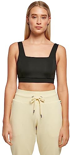 Urban Classics Damen Ladies Recycled Squared Bra Sport BH, Schwarz, L EU