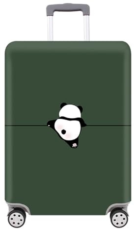 FANSU Housse de Valise Elastique Housse de Protection pour Bagage, Dessin animé Imprimerie de Animal Cabine Luggage Trolley Case Cover avec Fermeture éclair (Panda,XL (29-32 Valise))