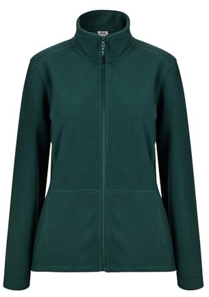 Mukua Perth Woman, Giacca in pile da donna, Color Deep Green, taglia L, Verde intenso, L