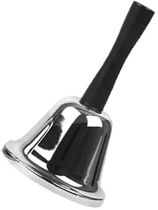 Handglocke Glocke -Tischglocke Bell Klein Glocken mit Griff für Schule, Restaurant, Hotel, Küche, Lagerhäuser, Schiffsglocke, Empfangsbereiche, Silber