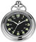 Uncovered Herren Mechanische Taschenuhr mit Kette, Uncovered Roman Design Zifferblatt Kette Mechanische Taschenuhren für Männer, MW182, Silberschwarz, modisch