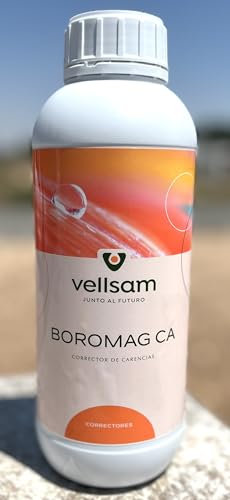 Abono, corrector de carencias de boro, magnesio y calcio. 1 litro. Aplicación tanto en riego como foliar. Boromag 1l.