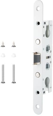 2 Point Bolt Mortise Lock Body Fit Pella Storm Doors, All White