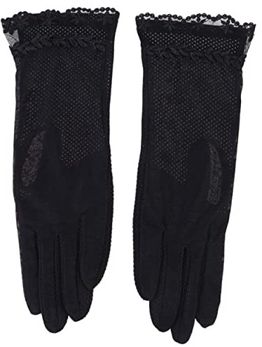 LIFKOME Sonnenschutzhandschuhe Atmungsaktive Handschuhe Schutzhandschuhe Für Gartenarbeit Reinigung Bau Arbeitshandschuhe Handschutz Schwarz