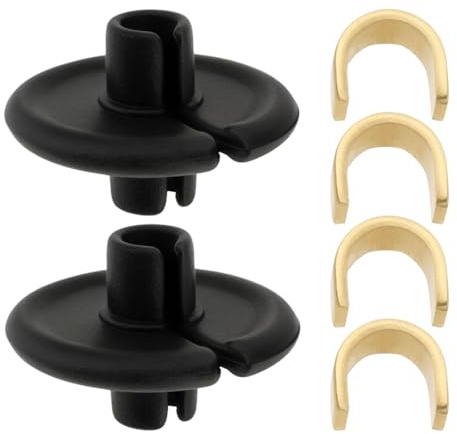 Be In Your Mind 2 Piezas de Botón Ranurado para Besar Cuerdas de Arco 14x9mm Cuentas para Labios de Arco Accesorios de Tiro con Arco Clips con Anclaje de Cobre para Instalaciones de Cuerdas