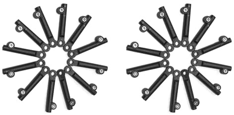 ISTOVO 24 Pezzi Supporto per Parafanghi per Bici Manicotto di Estensione per Parafanghi da 20/24/26 Pollici per Parafango per Bicicletta Attacco Manubrio Barra