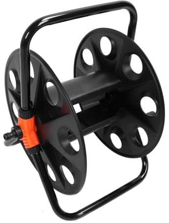 Solinder Avvolgitubo da Giardino Professionale, Conserva Comodamente un Tubo Dell'acqua da 50 M, Struttura in Ferro e ABS di Alta qualità, Organizza e Migliora L'arredamento del
