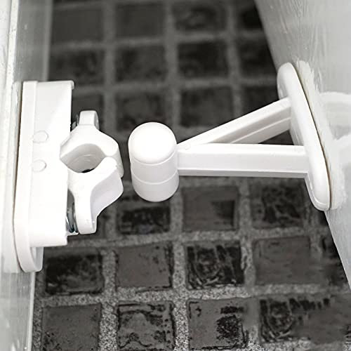 Quality Auto Spring White Door Holder Catch/Lock Fixings Included Bedroom/Bathroom/Living Room/Office Door Stop Wedge