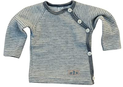 Lilano, Pull à enrouler pour bébé, 100 % laine éponge (kbT), Gris/naturel., 50 cm