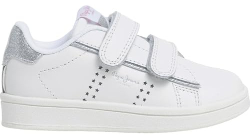 Pepe Jeans Player Glow Gk, Zapatillas, White, 43 EU
