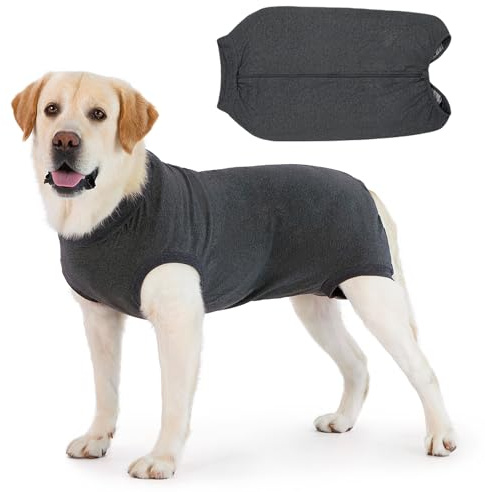 Cyponpy Hundebody mit Reißverschluss - Operationsbody Hund mit Leck- und Wundschutz für Hündin und Rüde