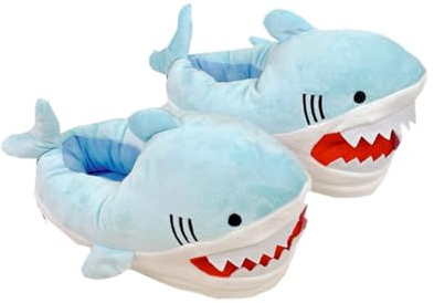Ancsttu Whale Slippers Soft Comfortable Plush Warmth Indoor Slippers | Cartoon Winter Indoor Outdoor Home Shark Slippers for Men Women Soft Plush Warm Snug Breathable Bringing Comfort Fun