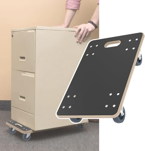 NAIZY 1 carrello per il trasporto, 60 x 40 cm, ruote universali con freno fino a 200 kg, per la casa supermercato