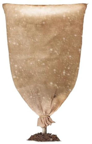 Sacos de yute para plantas, sacos de yute para plantas, protección contra heladas y protección contra heladas para jardín, verduras, árboles en caso de lluvia y en el interior