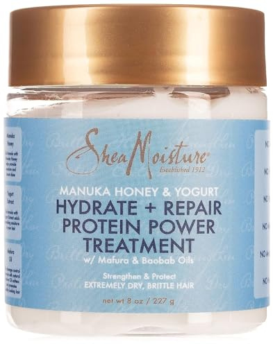 Shea Moisture Manuka Honig und Joghurt Hydrate Plus Repair Protein Power Haar-Behandlung, 237 ml